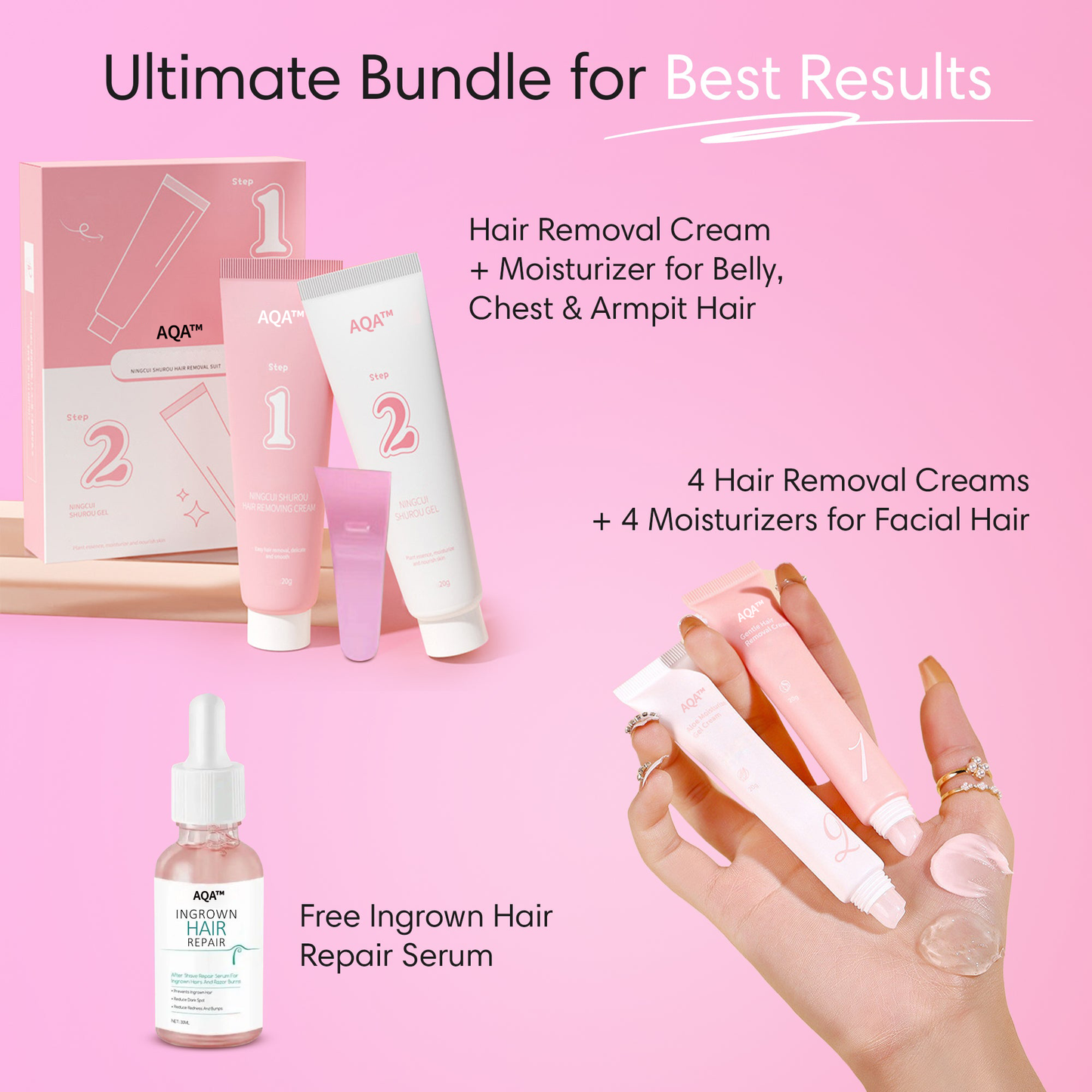 ✨[Official Store]✨                  𝑨𝑸𝑨™ 𝑰𝒏𝒔𝒕𝒂𝒏𝒕 𝑯𝒂𝒊𝒓 𝑹𝒆𝒎𝒐𝒗𝒂𝒍 𝑲𝒊𝒕